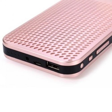 MX7-B MULTI-FUNCTION BLUETOOTH V2.1 SPEAKER WITH 5000MAH POWER BANK (ROSE GOLD)