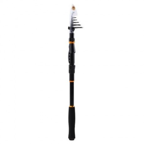 PORTABLE FISHING ANGLING KIT ROD TRAVEL ACCESSORY OUTDOOR (GRAY)