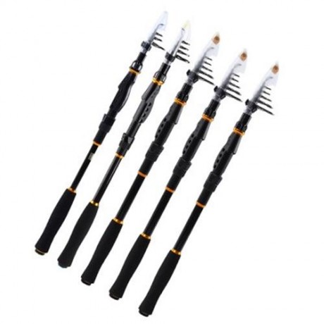 PORTABLE FISHING ANGLING KIT ROD TRAVEL ACCESSORY OUTDOOR (GRAY)