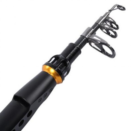 PORTABLE FISHING ANGLING KIT ROD TRAVEL ACCESSORY OUTDOOR (GRAY)