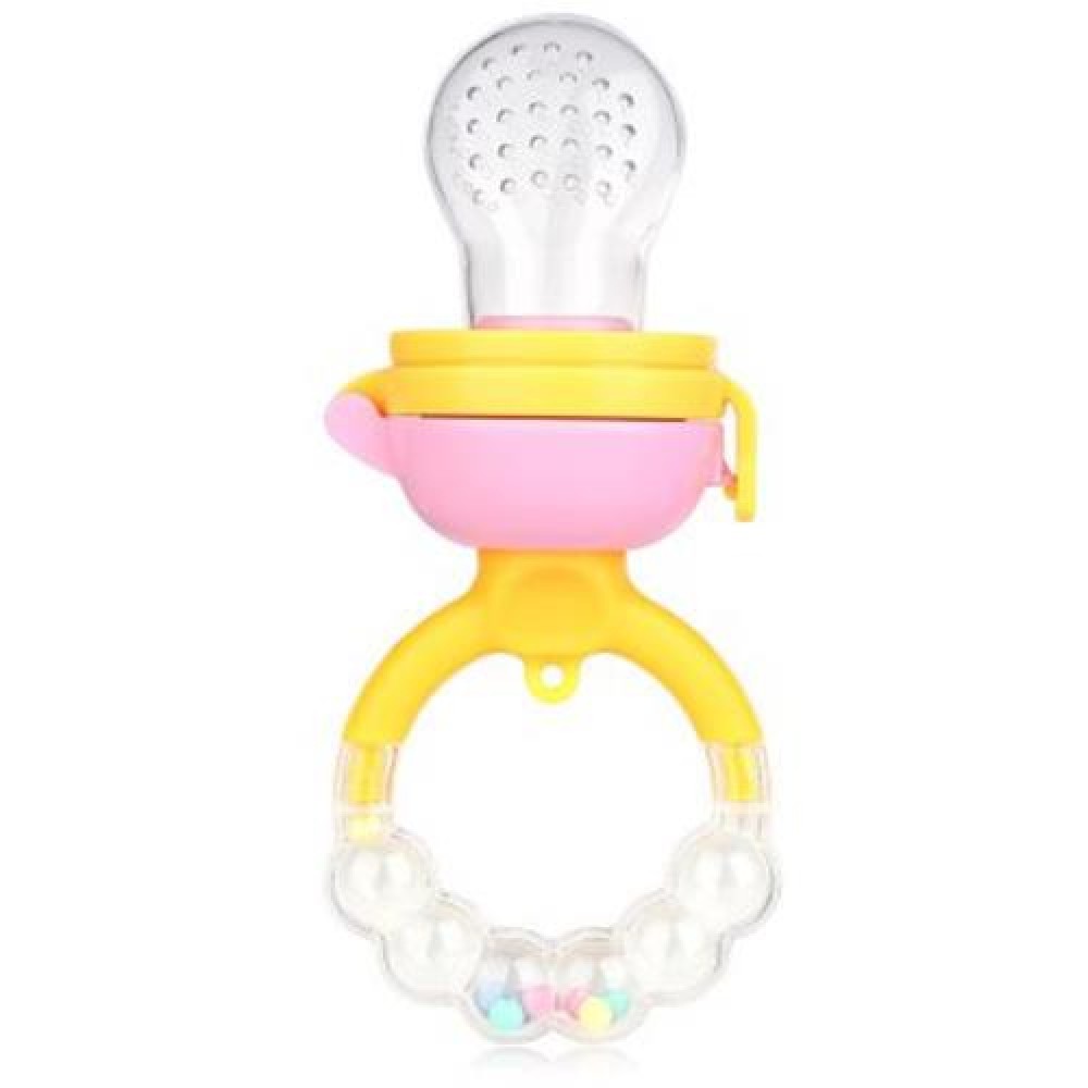 SOFT SAFETY SILICONE BABY FOOD CHEW PACIFIER (COLOR ASSORTED)