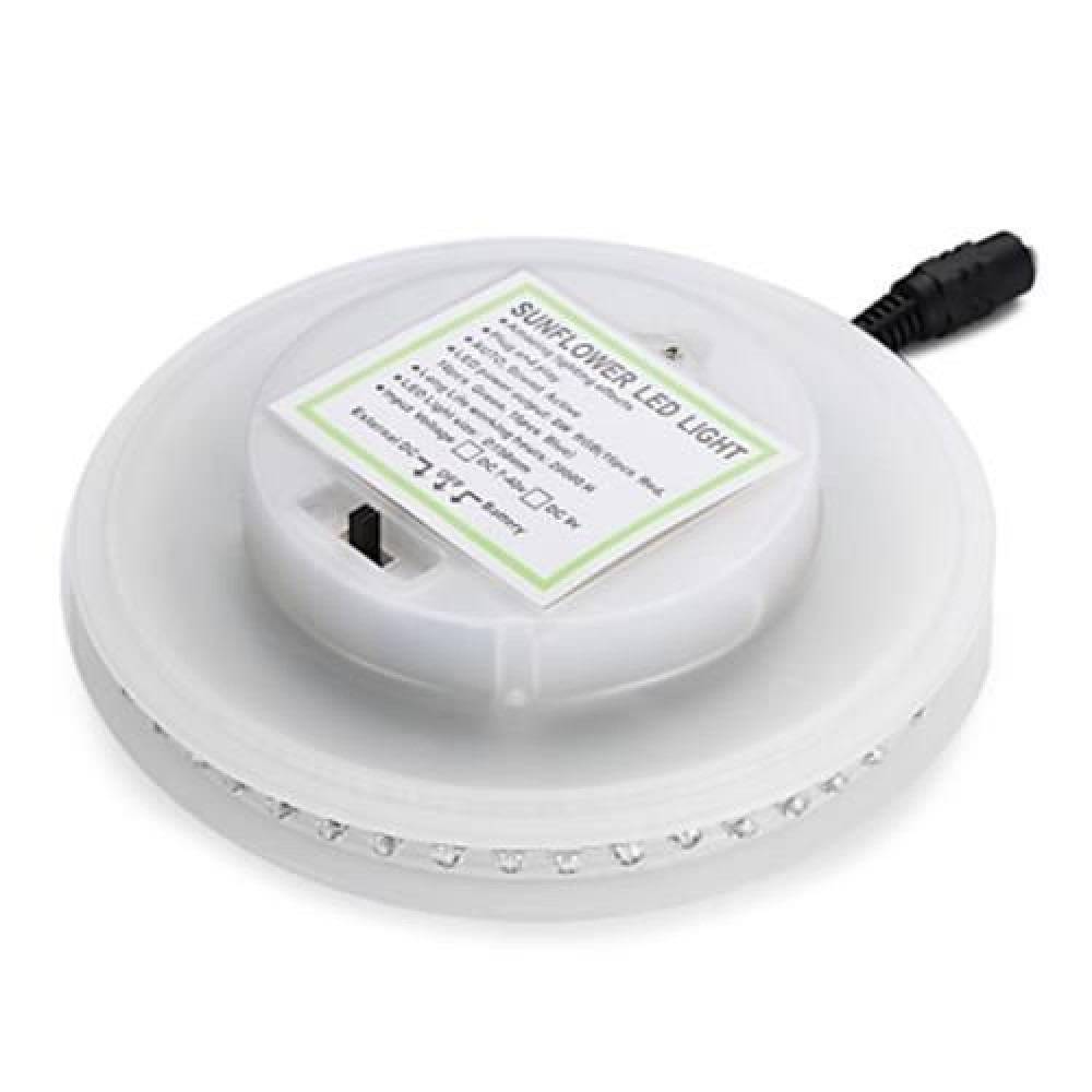 UFO 48 LEDS VOICE CONTROL SUNFLOWER LED STAGE LIGHT ROTATING RGB LIGHTING (WHITE)