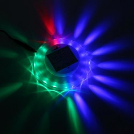 UFO 48 LEDS VOICE CONTROL SUNFLOWER LED STAGE LIGHT ROTATING RGB LIGHTING (WHITE)