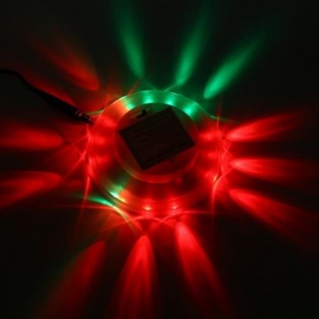 UFO 48 LEDS VOICE CONTROL SUNFLOWER LED STAGE LIGHT ROTATING RGB LIGHTING (WHITE)
