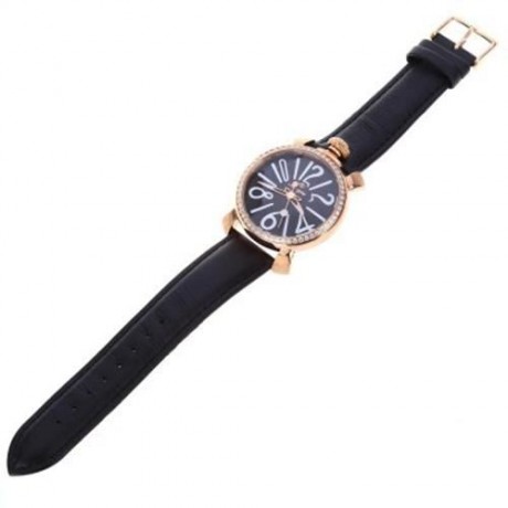 ANGIE ST7154L MATONINI SERIES LEATHER BAND RHINESTONE QUARTZ WATCH FOR LADIES LUMINOUS POI