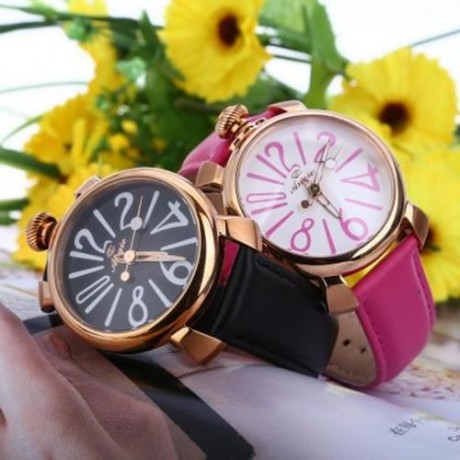 ANGIE ST7154L MATONINI SERIES LEATHER BAND QUARTZ WATCH FOR LADIES LUMINOUS POINTERS (BROW