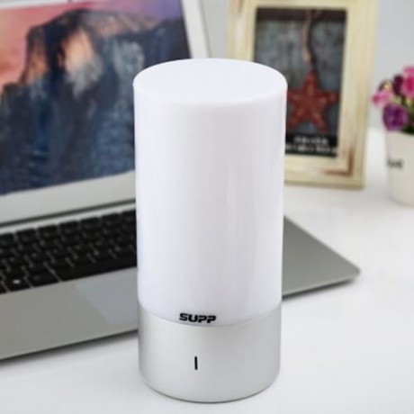 WL - 32B 2 IN 1 BLUETOOTH 4.0 TOUCH SENSOR SMART LIGHT SPEAKER (WHITE)