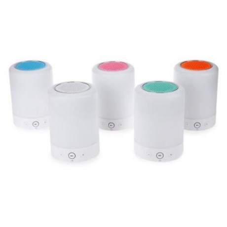 L7 3 IN 1 PORTABLE ROMANTIC TOUCH SENSOR SMART LIGHT BLUETOOTH SPEAKER RADIO (BLUE)