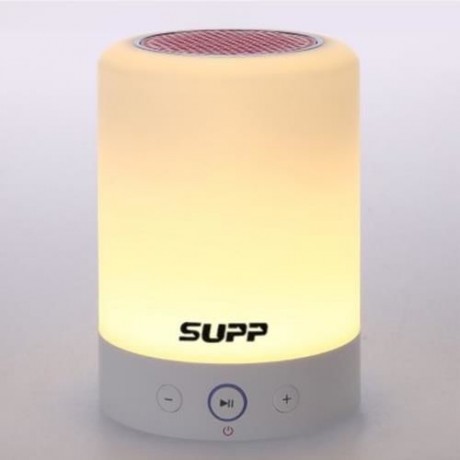 L7 3 IN 1 PORTABLE ROMANTIC TOUCH SENSOR SMART LIGHT BLUETOOTH SPEAKER RADIO (WHITE)