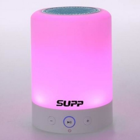 L7 3 IN 1 PORTABLE ROMANTIC TOUCH SENSOR SMART LIGHT BLUETOOTH SPEAKER RADIO (WHITE)