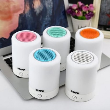 L7 3 IN 1 PORTABLE ROMANTIC TOUCH SENSOR SMART LIGHT BLUETOOTH SPEAKER RADIO (WHITE)