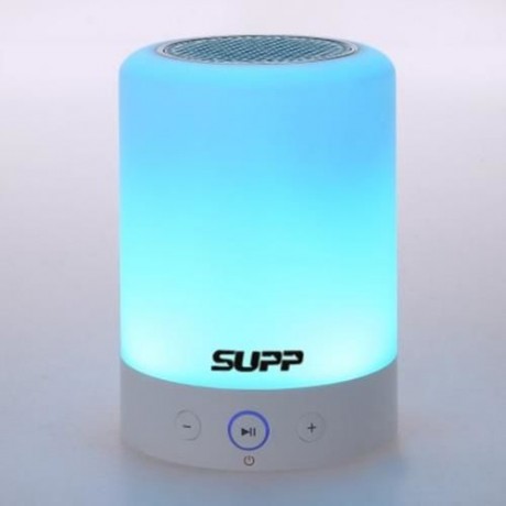 L7 3 IN 1 PORTABLE ROMANTIC TOUCH SENSOR SMART LIGHT BLUETOOTH SPEAKER RADIO (WHITE)