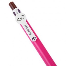 CARTOON 0.5MM BLUE BALLPOINT PEN STATIONERY FOR WRITING OFFICE SCHOOL SUPPLIES (CAT)