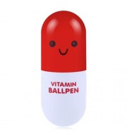 RETRACTABLE CAPSULE CREATIVE PILL BALLPOINT PEN BALLPEN FOR SCHOOL WRITING SUPPLIES STATIO