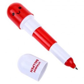 RETRACTABLE CAPSULE CREATIVE PILL BALLPOINT PEN BALLPEN FOR SCHOOL WRITING SUPPLIES STATIO