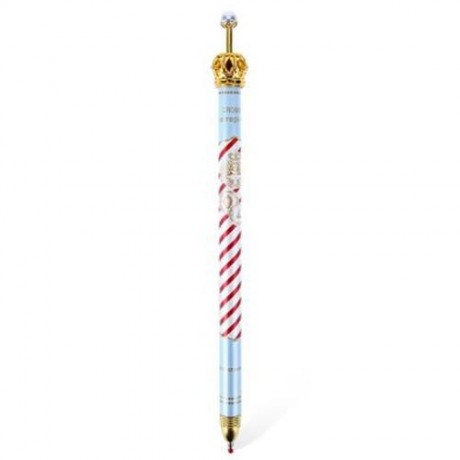 0.5MM LOVELY CUTE ADORABLE CROWN DESIGN ROLLER GEL INK PEN FOR SCHOOL OFFICE FAMILY (RED)