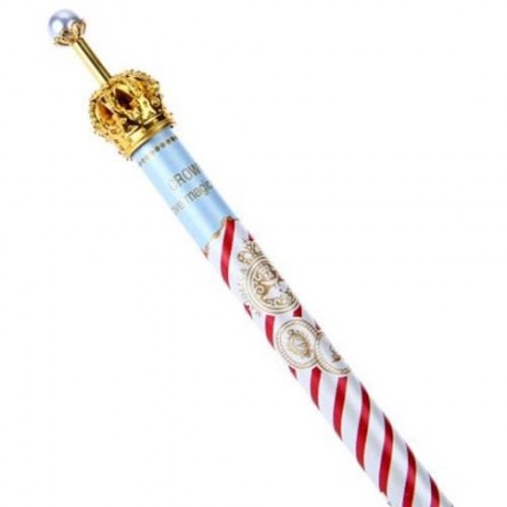0.5MM LOVELY CUTE ADORABLE CROWN DESIGN ROLLER GEL INK PEN FOR SCHOOL OFFICE FAMILY (RED)
