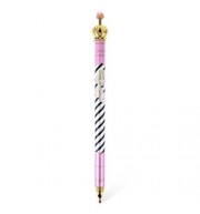 0.5MM LOVELY CUTE ADORABLE CROWN DESIGN ROLLER GEL INK PEN FOR SCHOOL OFFICE FAMILY (BLACK
