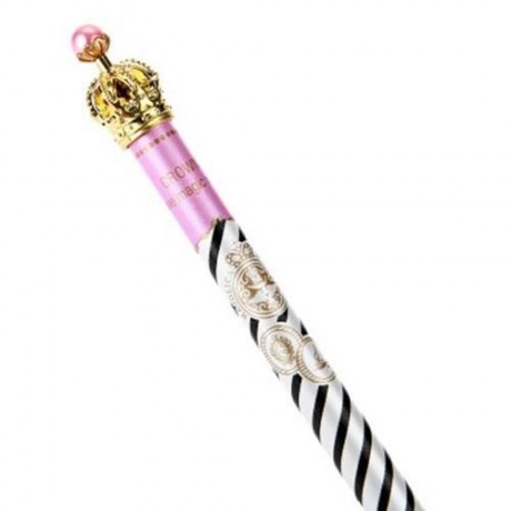 0.5MM LOVELY CUTE ADORABLE CROWN DESIGN ROLLER GEL INK PEN FOR SCHOOL OFFICE FAMILY (BLACK