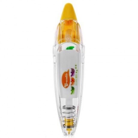 PUSH LACE CORRECTION TAPE CREATIVE STATIONERY FOR KEY TAG SIGN CHILDREN GIFT (YELLOW)