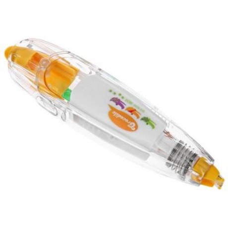 PUSH LACE CORRECTION TAPE CREATIVE STATIONERY FOR KEY TAG SIGN CHILDREN GIFT (YELLOW)