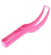 WATERMELON FRUIT PLASTIC KNIFE CUTTER SLICER CORER SCOOP KITCHEN TOOL (ROSE)