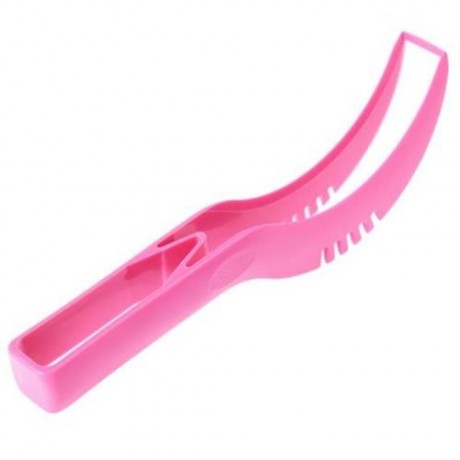 WATERMELON FRUIT PLASTIC KNIFE CUTTER SLICER CORER SCOOP KITCHEN TOOL (ROSE)