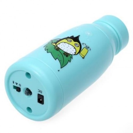 HOCO F2 RECHARGEABLE MINI HAND-HOLD CUP FAN CARTOON STYLE COOLING MACHINE (GREEN)