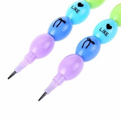 UOOPAI 1157 2PCS SIMPLE LOVELY MULTICOLOR EXTENSIBLE PENCIL WITH 7 NIBS (COLORFUL)