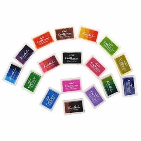UOOPAI 3109 SIMPLE PORTABLE CANDY COLOR GRADUAL CHANGE COLOR INK PAD (LIGHT YELLOW)