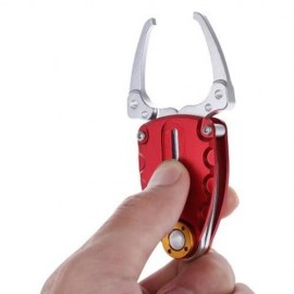ULTRALIGHT FISHING GRIP TONGS CRAMPON CLIPPER OUTDOOR ACCESSORY (RED)