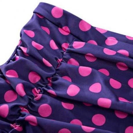 STYLISH VINTAGE SEXY HIGH-WAIST RETRO PUSH UP HALTER SWIMSUIT (PURPLE)