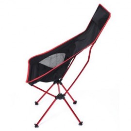 DETACHABLE ALUMINIUM ALLOY 7075 EXTENDED CHAIR FOR OUTDOOR ACTIVITIES (RED)