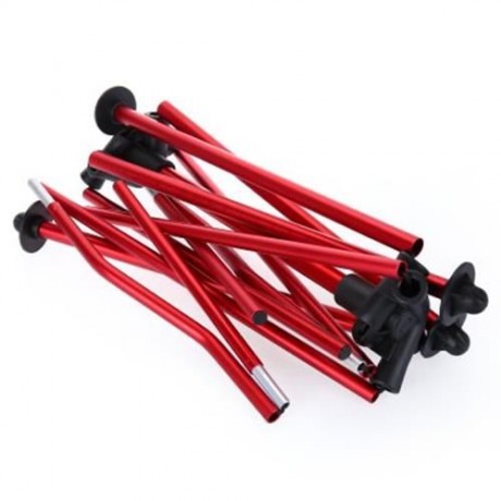 DETACHABLE ALUMINIUM ALLOY 7075 EXTENDED CHAIR FOR OUTDOOR ACTIVITIES (RED)
