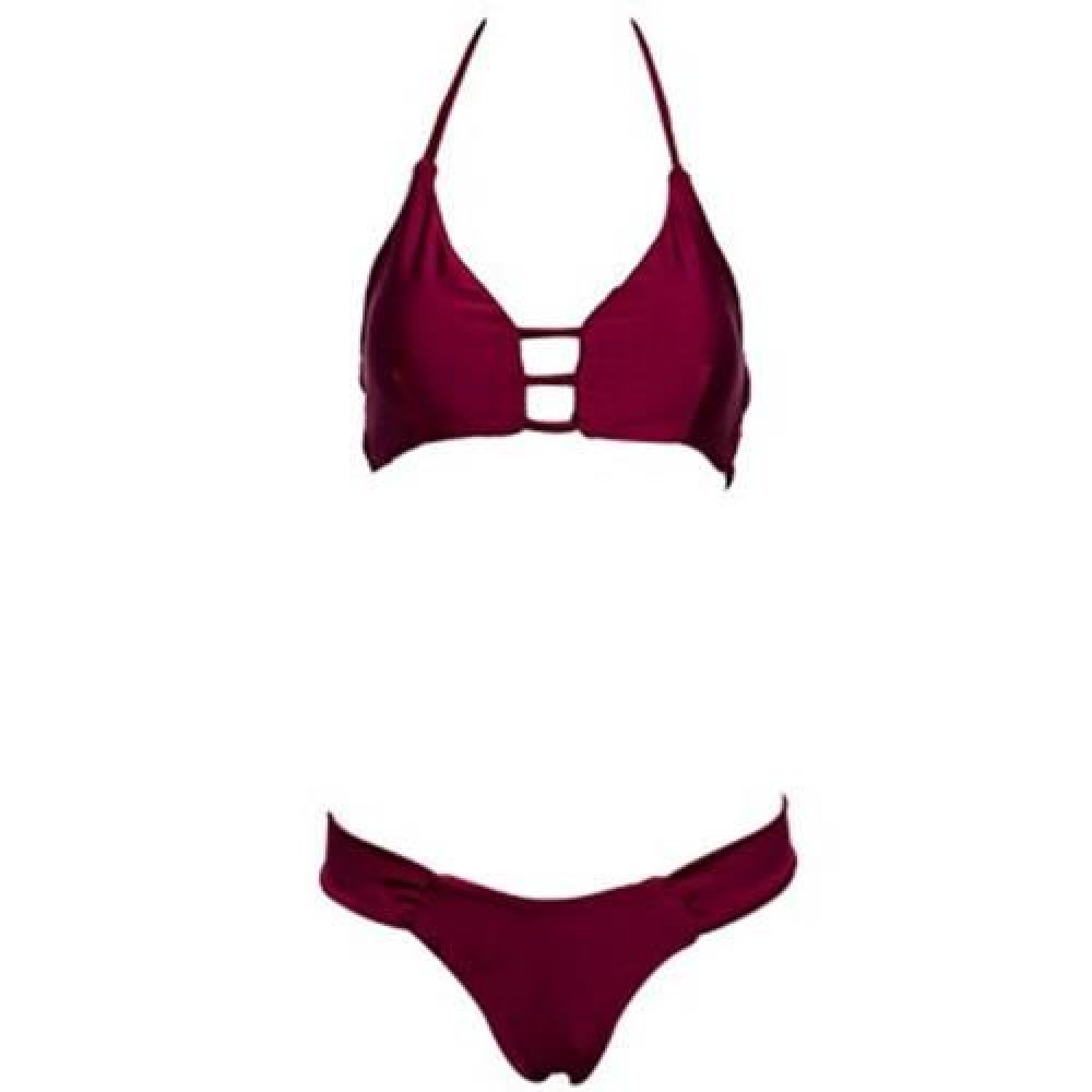 HOT SEXY BIKINI SLING SWIMSUIT FOR WOMEN (WINE RED)