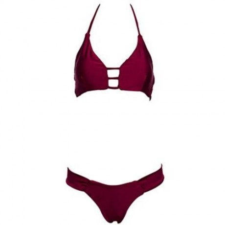 HOT SEXY BIKINI SLING SWIMSUIT FOR WOMEN (WINE RED)