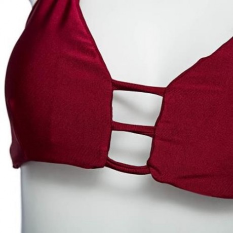 HOT SEXY BIKINI SLING SWIMSUIT FOR WOMEN (WINE RED)