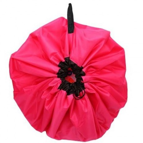 OUTDOOR WATER RESISTANT LIGHT TOY ORGANIZER STORAGE BAG (ROSE)