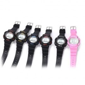 HOSKA H007S DIGITAL CHILDREN SPORT WATCH CHRONOGRAPH CALENDAR ALARM BACKLIGHT 5ATM LED WRI