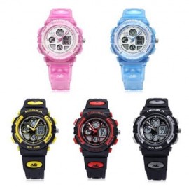 HOSKA H003S DIGITAL QUARTZ CHILDREN SPORT WATCH CHRONOGRAPH CALENDAR ALARM BACKLIGHT 5ATM 