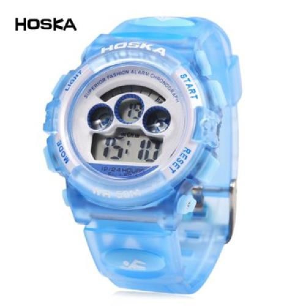 HOSKA H001S CHILDREN LED DIGITAL WATCH WATER RESISTANCE DAY CHRONOGRAPH LED SPORTS WRISTWA HOSKA H001S CHILDREN LED DIGITAL WATCH WATER RESISTANCE DAY CHRONOGRAPH LED SPORTS WRISTWA