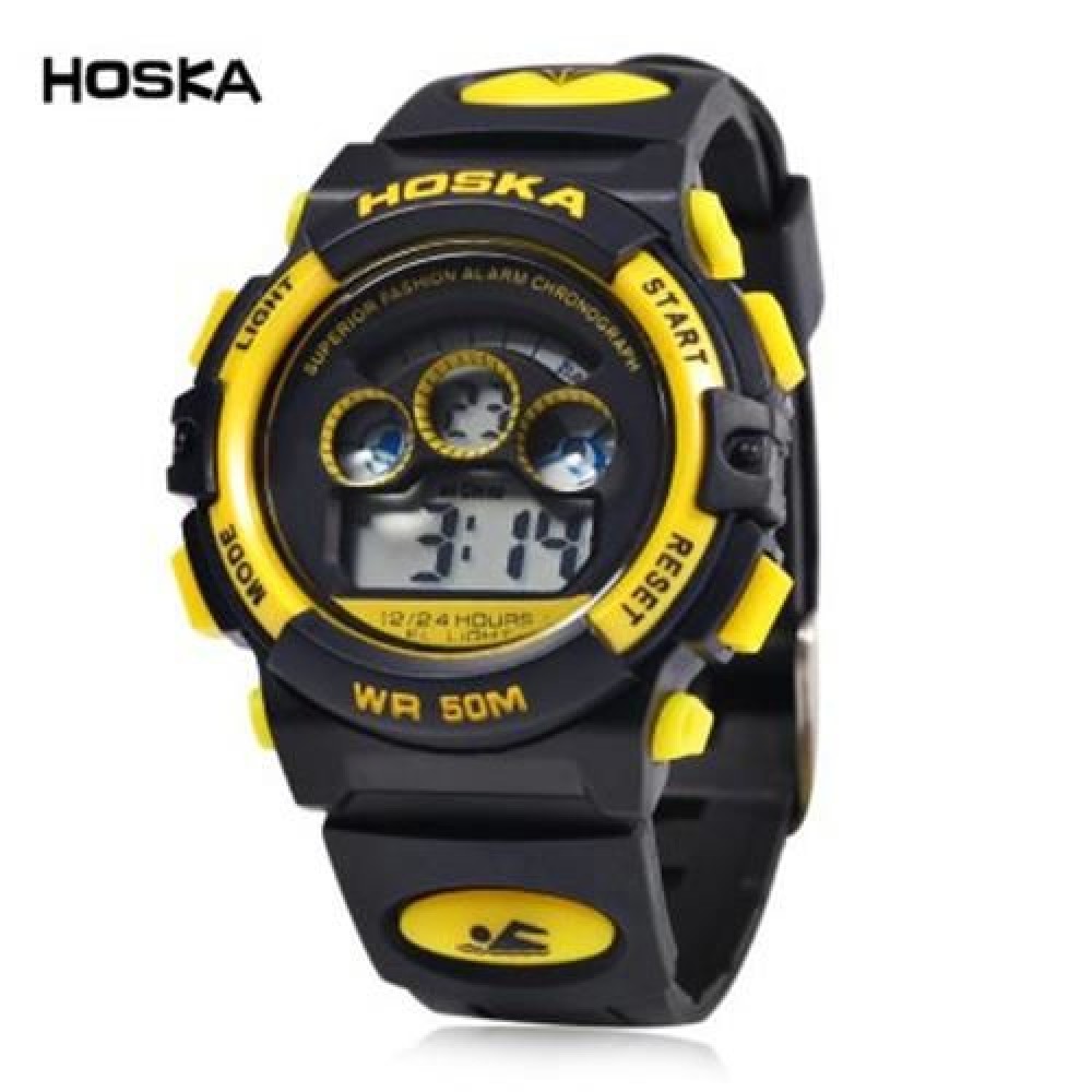 HOSKA H001S CHILDREN LED DIGITAL WATCH WATER RESISTANCE DAY CHRONOGRAPH LED SPORTS WRISTWA HOSKA H001S CHILDREN LED DIGITAL WATCH WATER RESISTANCE DAY CHRONOGRAPH LED SPORTS WRISTWA