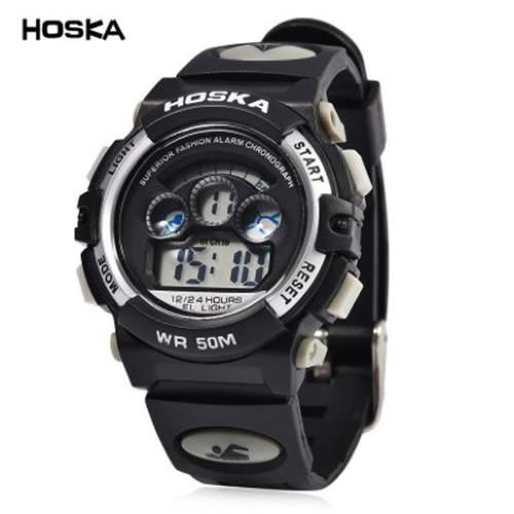HOSKA H001S CHILDREN LED DIGITAL WATCH WATER RESISTANCE DAY CHRONOGRAPH LED SPORTS WRISTWA HOSKA H001S CHILDREN LED DIGITAL WATCH WATER RESISTANCE DAY CHRONOGRAPH LED SPORTS WRISTWA