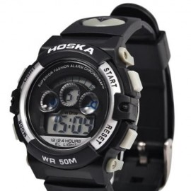 HOSKA H001S CHILDREN LED DIGITAL WATCH WATER RESISTANCE DAY CHRONOGRAPH LED SPORTS WRISTWA