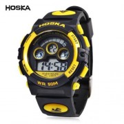 HOSKA H001B CHILDREN LED DIGITAL WATCH WATER RESISTANCE DAY CHRONOGRAPH SPORTS WRISTWATCH 