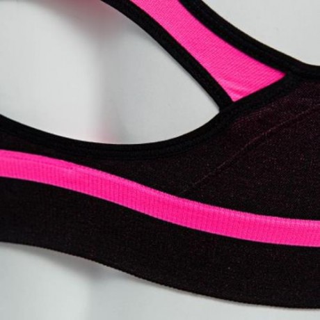 ULTRA-SOFT SEAMLESS FULL COVERAGE RACERBACK SPORT BRA (PINK)