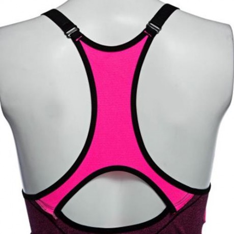 ULTRA-SOFT SEAMLESS FULL COVERAGE RACERBACK SPORT BRA (PINK)
