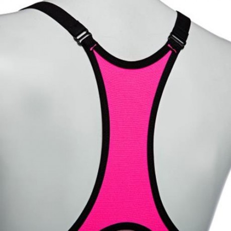 ULTRA-SOFT SEAMLESS FULL COVERAGE RACERBACK SPORT BRA (PINK)