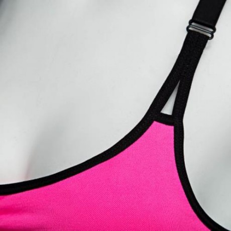 ULTRA-SOFT SEAMLESS FULL COVERAGE RACERBACK SPORT BRA (PINK)