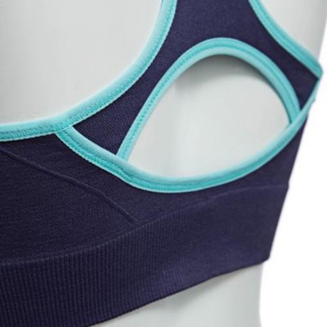 ULTRA-SOFT SEAMLESS FULL COVERAGE RACERBACK SPORT BRA (BLUE)